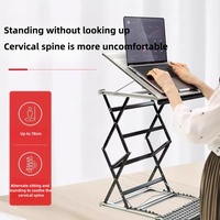 Standing laptop height-adjustable desk folding desktop height-adjustable frame and eye-level stand Laptop Parts Accessories