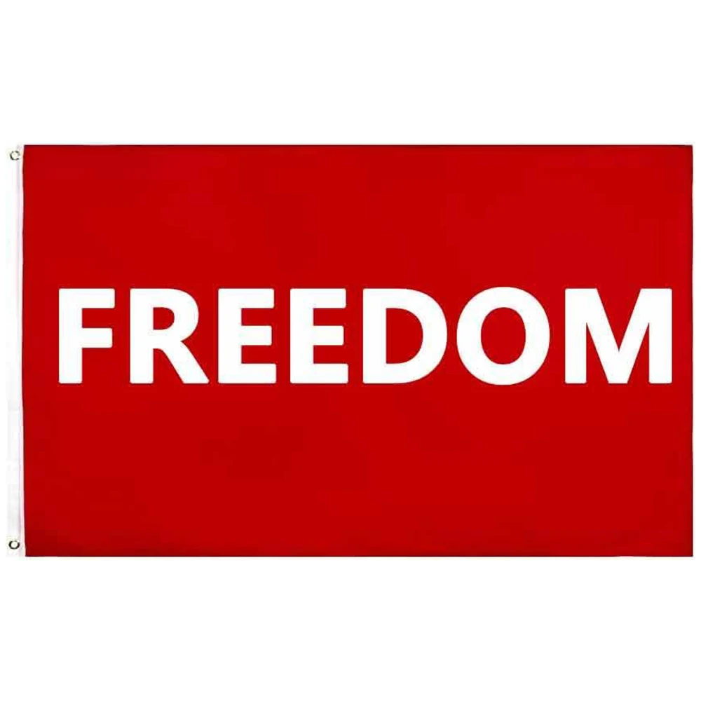 Flagicts 100% Polyester Red Freedom Flag