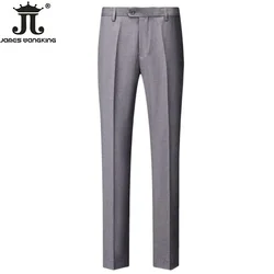 Pantalones de traje informales de negocios para hombre, pantalones formales de oficina sólidos, traje de estilo clásico, pantalones largos de talla grande, 15 colores