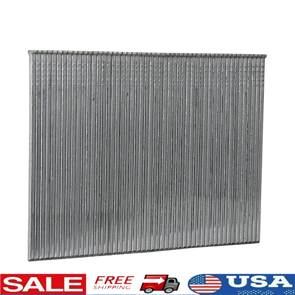 

16 Gauge 2 Inch Glue Collated Galvanized Straight Finish Nails 2500 Count Trim Crown Moulding Cabinetry Furniture Construction