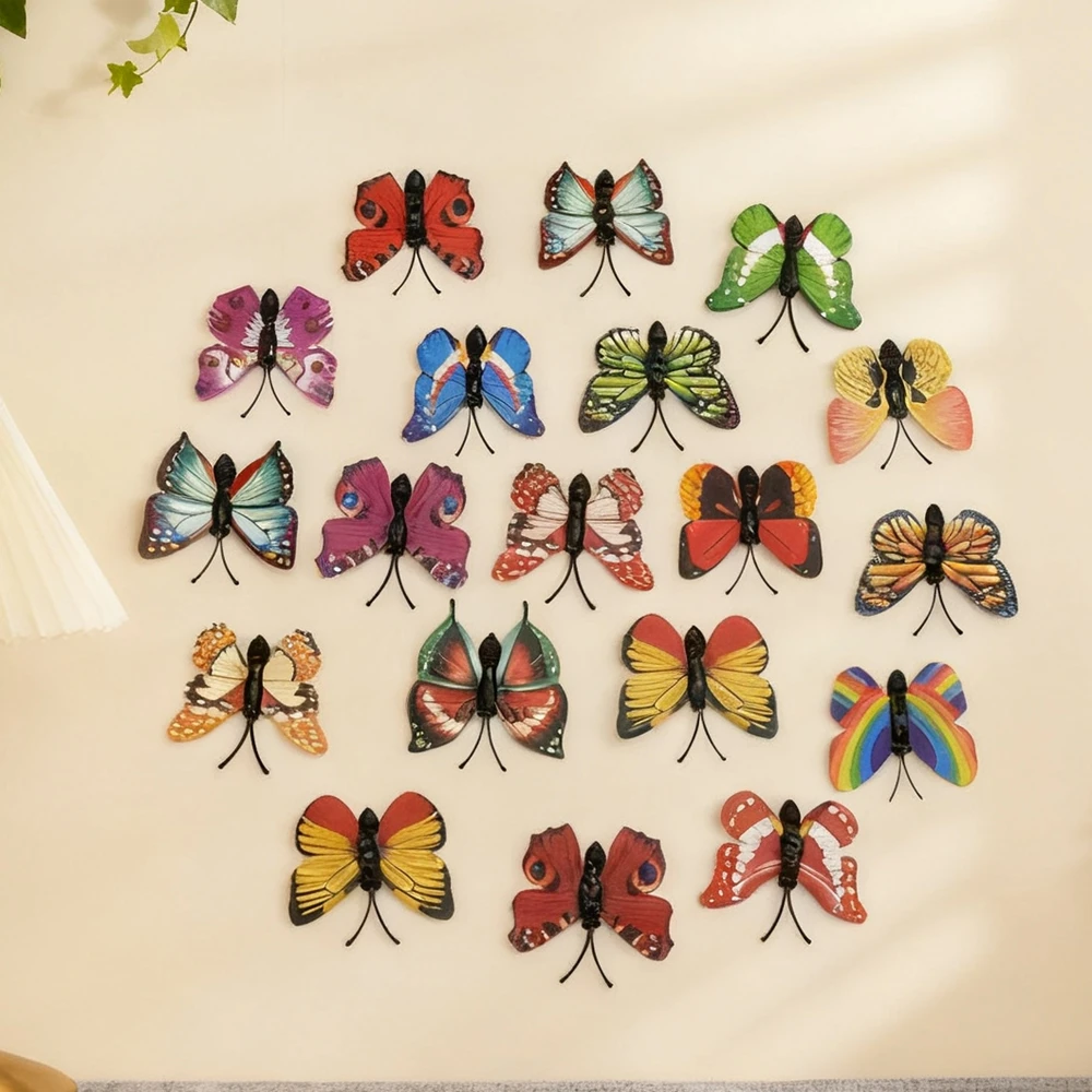 

50/100 Pcs Artificial Butterfly 4cm Home Room Decor Accessories Headdress Wall Stickers Diy Candy Box Scrapbooking Wedding Gifts