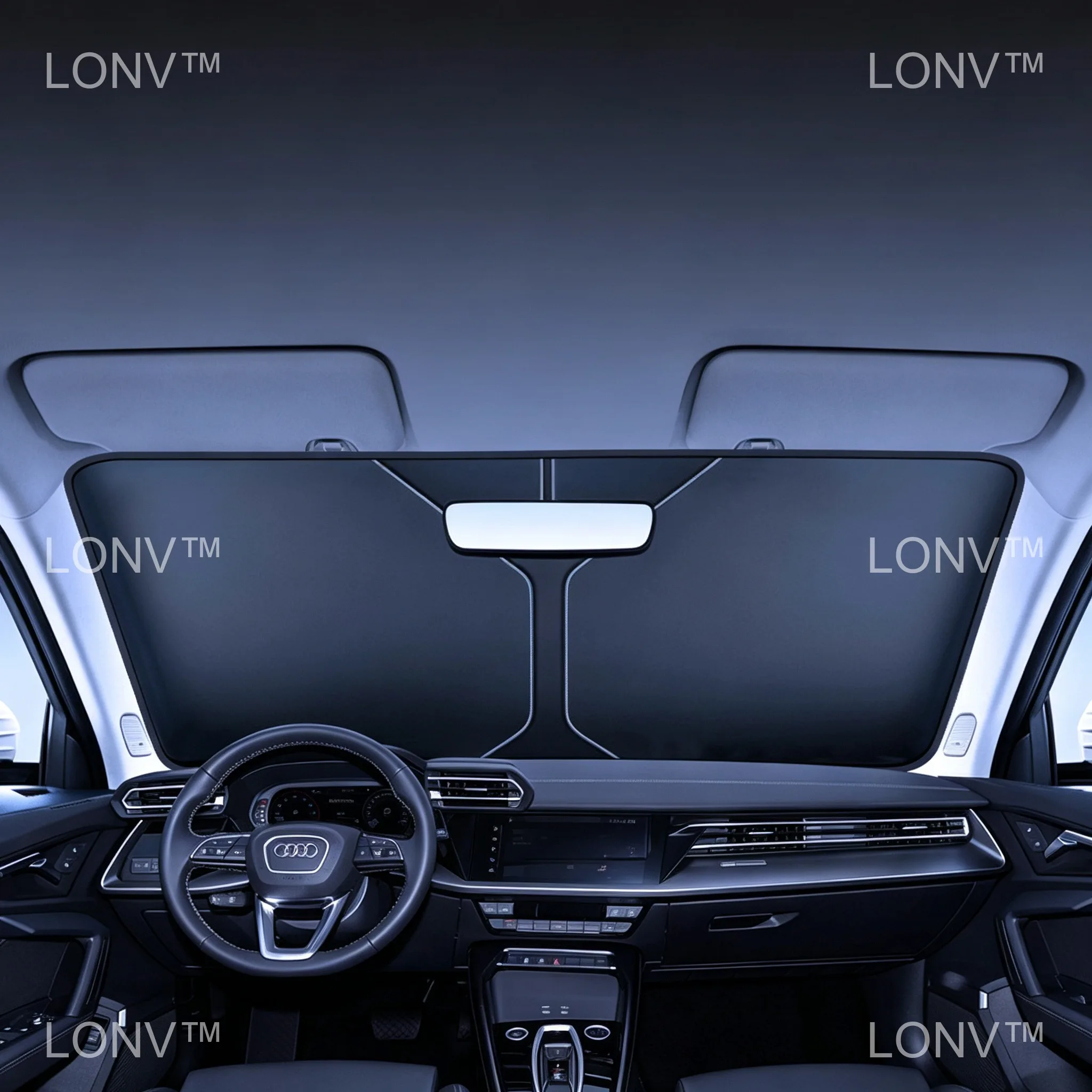 For Audi A3 2025 2026 2027 Car Sunshade Front Windshield Shade Cover Foldable Car Anti-UV Heat Insulation Accessories