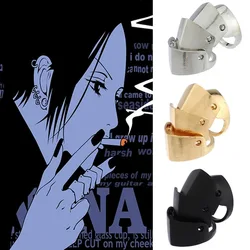 Anime Oosaki Nana Rings Cosplay Punk Gothic women men Joint Armor Knuckle Metal Multilayer Finger Rings Jewelry Gift Accessories