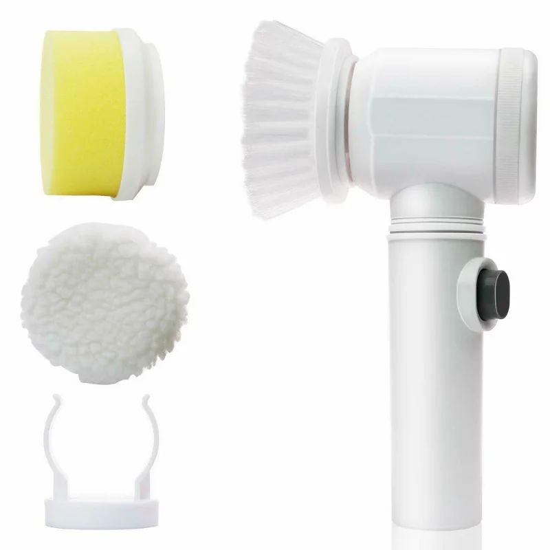 

Electric Cleaning Brush Set Kitchen Bathroom Sink Bathtub Floor Toilet Tub Electric Spin Scrubber Cleaning Brush Drill Brush