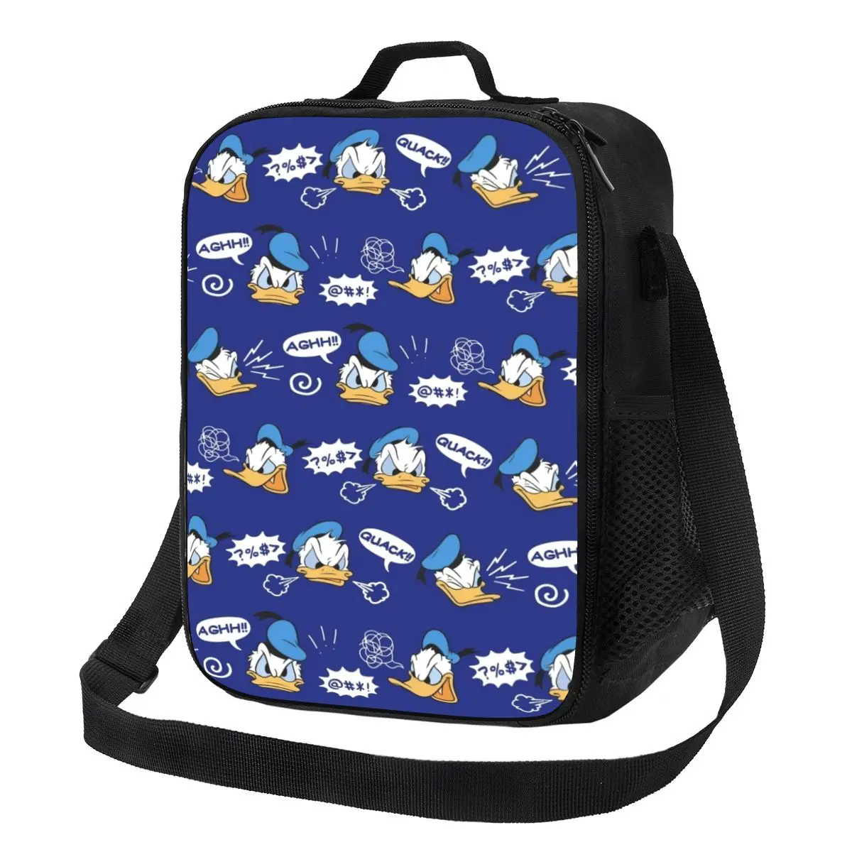 

Изготовленная на заказ сумка для обеда с рисунком Дональда Дака, женский холодильник, термоизолированный ланч-бокс для школьников