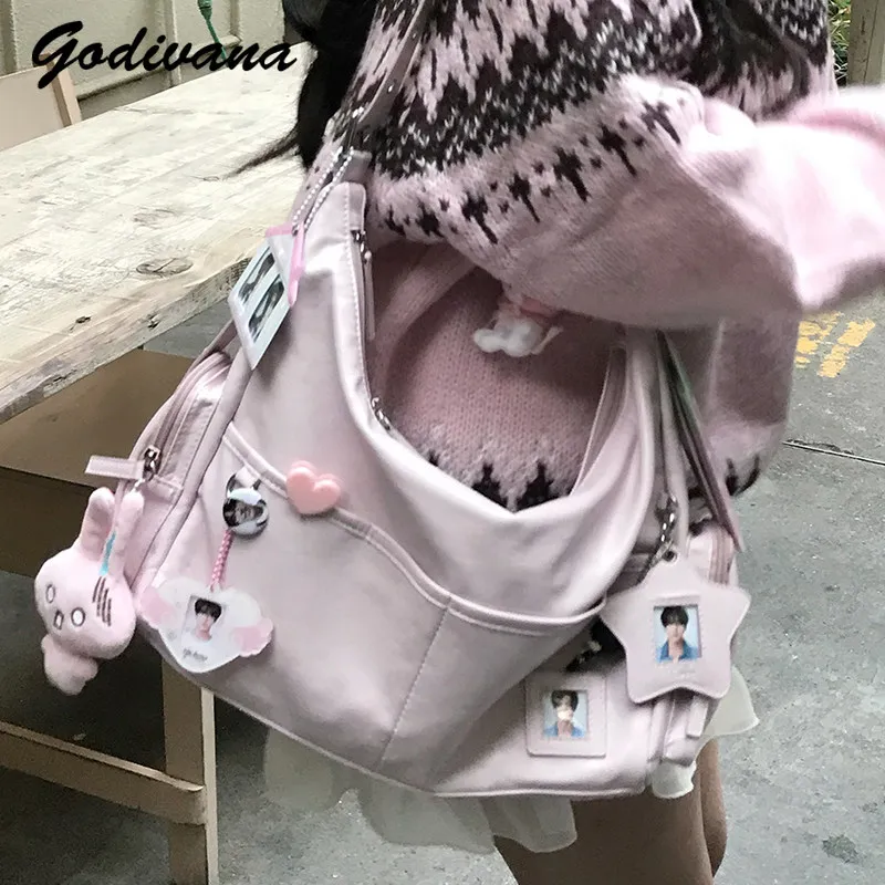 Original Crossbody Shoulder Bags New Students Star Chasing Daily Leather Handbags Large Capacity Women's Itabags