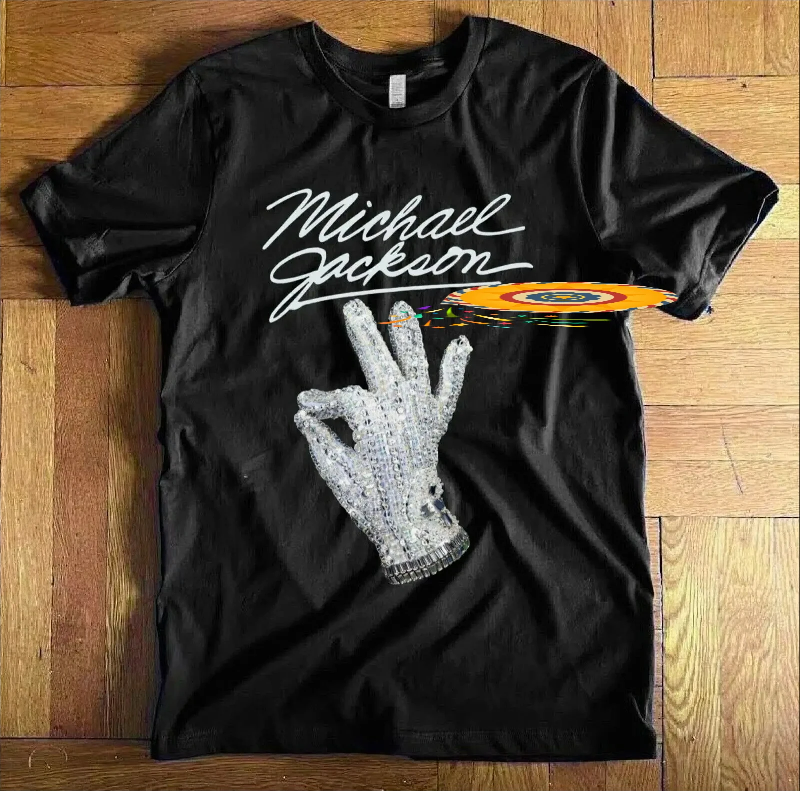 Michael Jackson Stage Glove Printed T Shirt. New 100% Cotton Short Sleeve O-Neck T-shirt Casual Clothing Mens Top