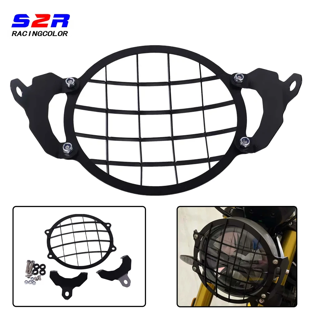 

For Triumph Scrambler 400X Speed 400 2024 Vintage Headlight Protector Guard Motorcycle Accessories Headlight Grill Cover