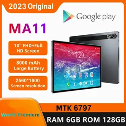 แผ่นแท็บเล็ตแอนดรอยด์ MA11, 【เวิลด์พรีเมียร์】แท็บเล็ตแอนดรอยด์6797 Deca core 12GB + 512GB 8000mAh 10.1นิ้ว + จอแสดงผลกล้อง48MP WPS + 5G WIFI