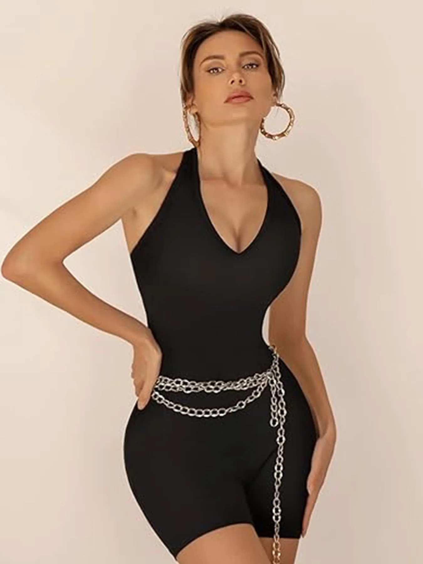 

Women's street casual shorts, sports yoga seamless jumpsuit
