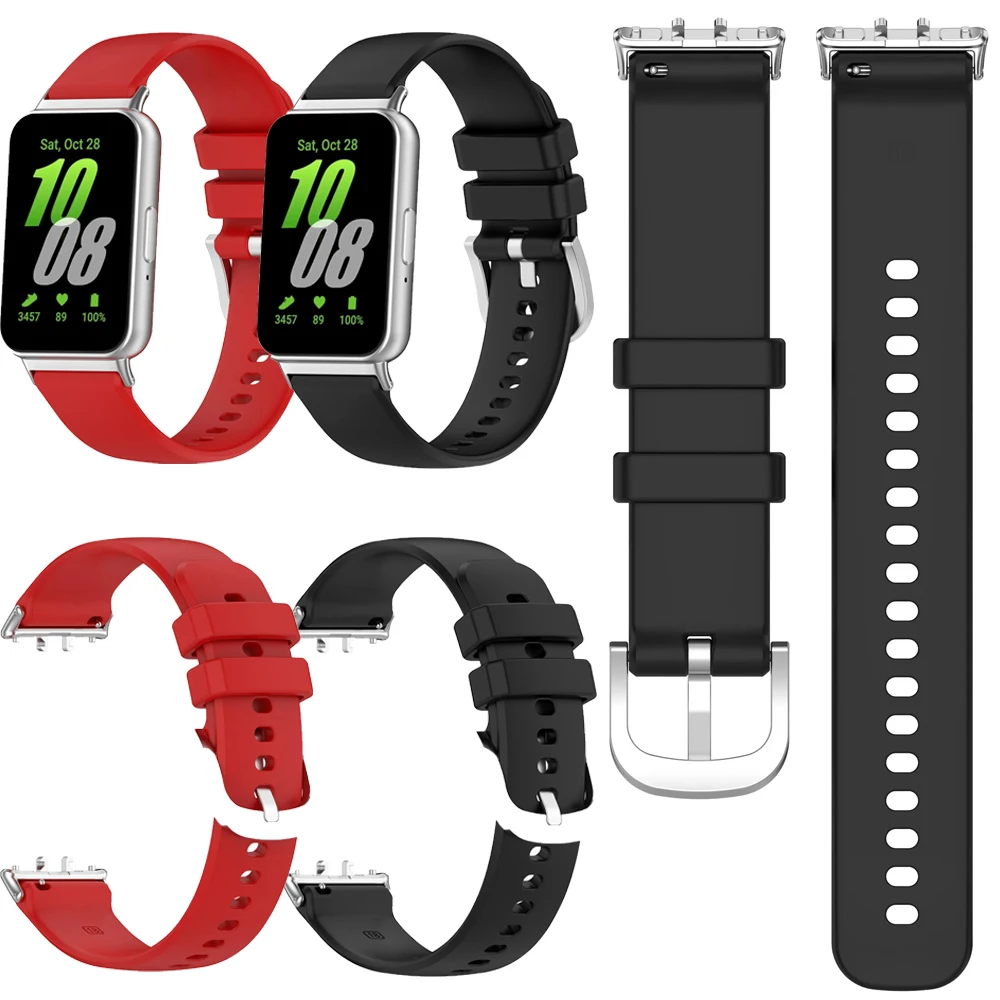 Тонкий ремешок для Samsung Galaxy Fit 3, Цветной силиконовый браслет для Samsung Galaxy Fit 3, ремешок для часов, сменный аксессуар