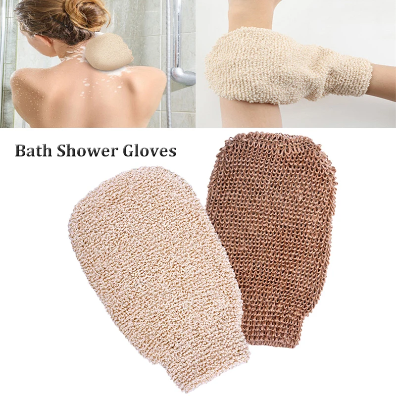 1pair=2pcs Peeling Exfoliating Gloves Shower Body Brush Fingers Bath Towel Peeling Mitt Body Scrub Gloves Bath Spa Foam Shower