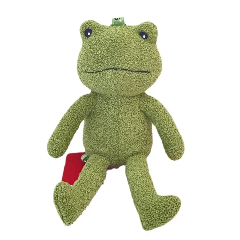 2024 New Animation Peripheral Kawaii Frog Doll Kindergarten Baby Plush Doll Snack Bag Toy Bag Children’s Best Gift