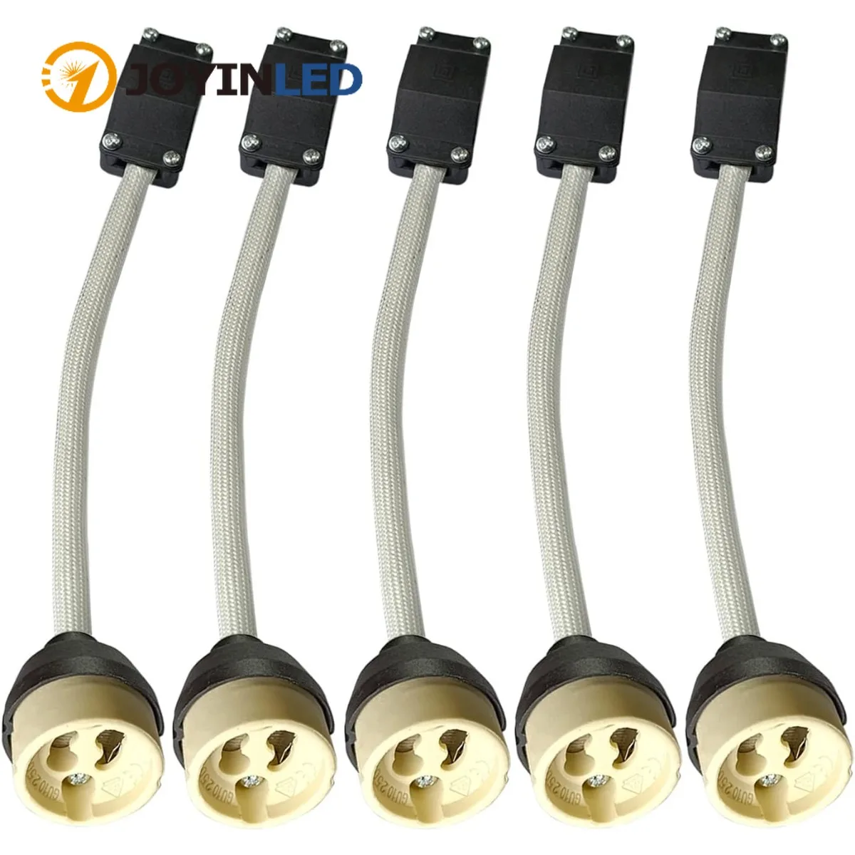 

5 шт., термостойкий патрон GU10, керамический разъем с распределительной коробкой, 0-250 В, подходит для крепления адаптера светодиодной лампы