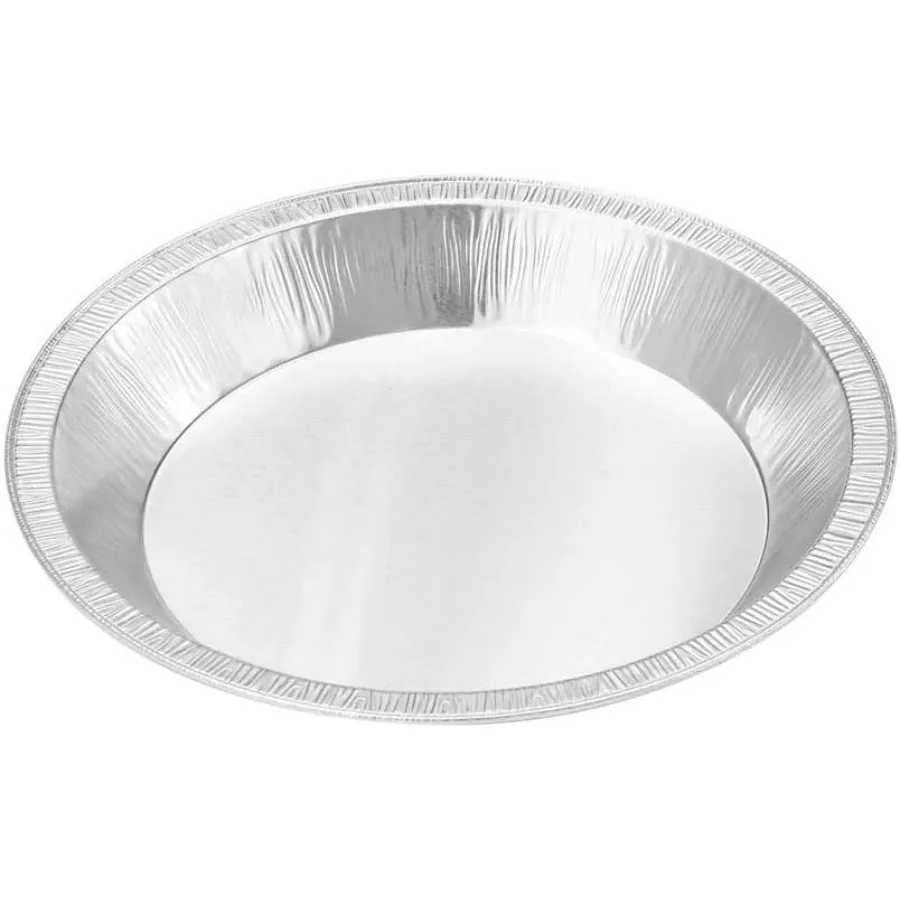 

9 Inch Heavy Duty Aluminum Pie Tins - Oven and Freezer Safe Disposable Pie Pans - Ideal for Restaurants and Bakeries - Reusable