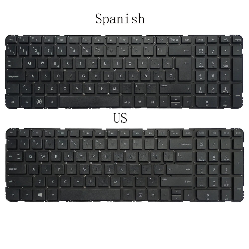 Nowa hiszpańska/amerykańska klawiatura do HP Pavilion G6 G6-2000 G6-2328tx G6-2100 G6-2301ax G6-2163sr R36 700271 -031 g6-2377s 97452-031