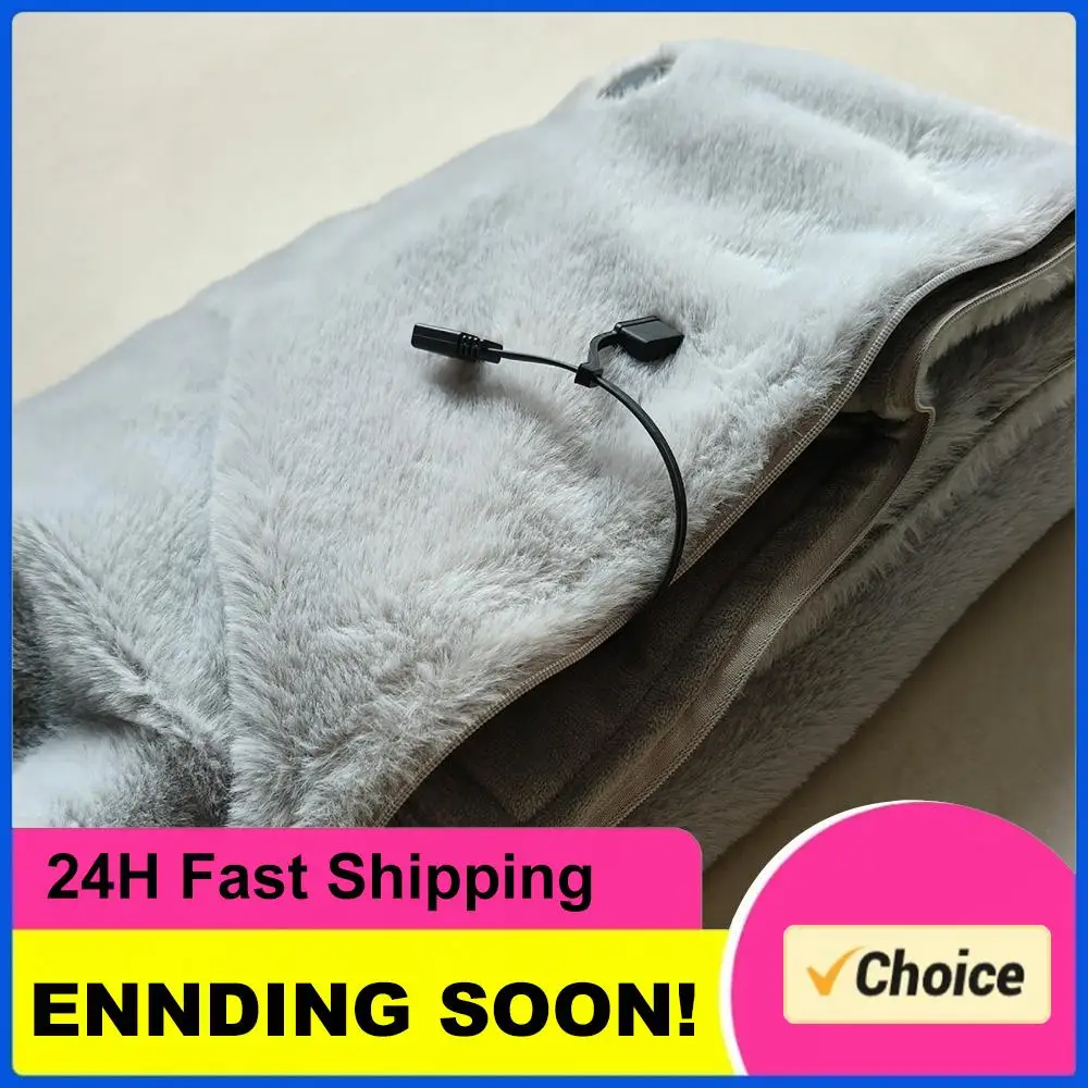 

USB Electric Portable Heated Blanket Wrap Shawl with 3 Heating Level Heated Shawl Wrap Washable for Camping Travel Office