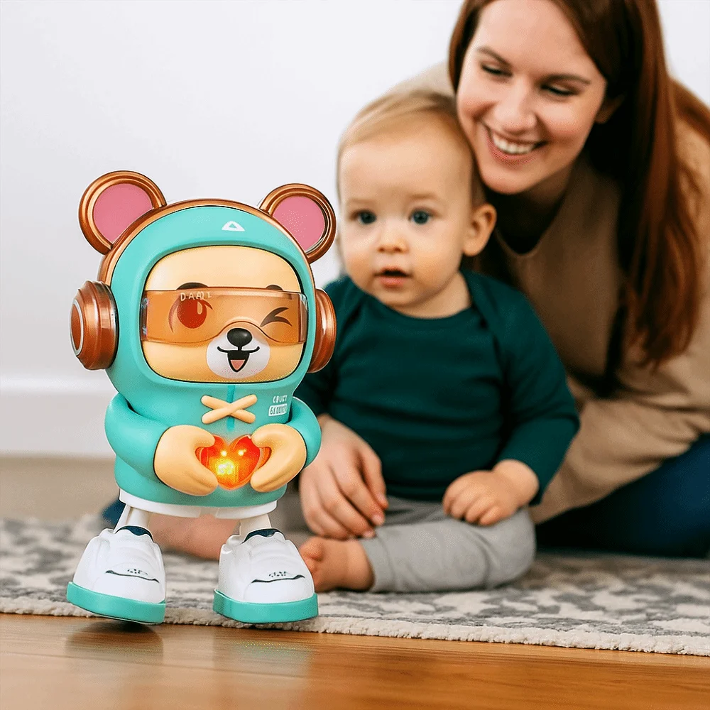 Zingen Dansen Knipperend Dansend Dierenspeelgoed Educatief Kruipen Leren Elektrisch Kruipleerspeelgoed Met Licht Muzikaal