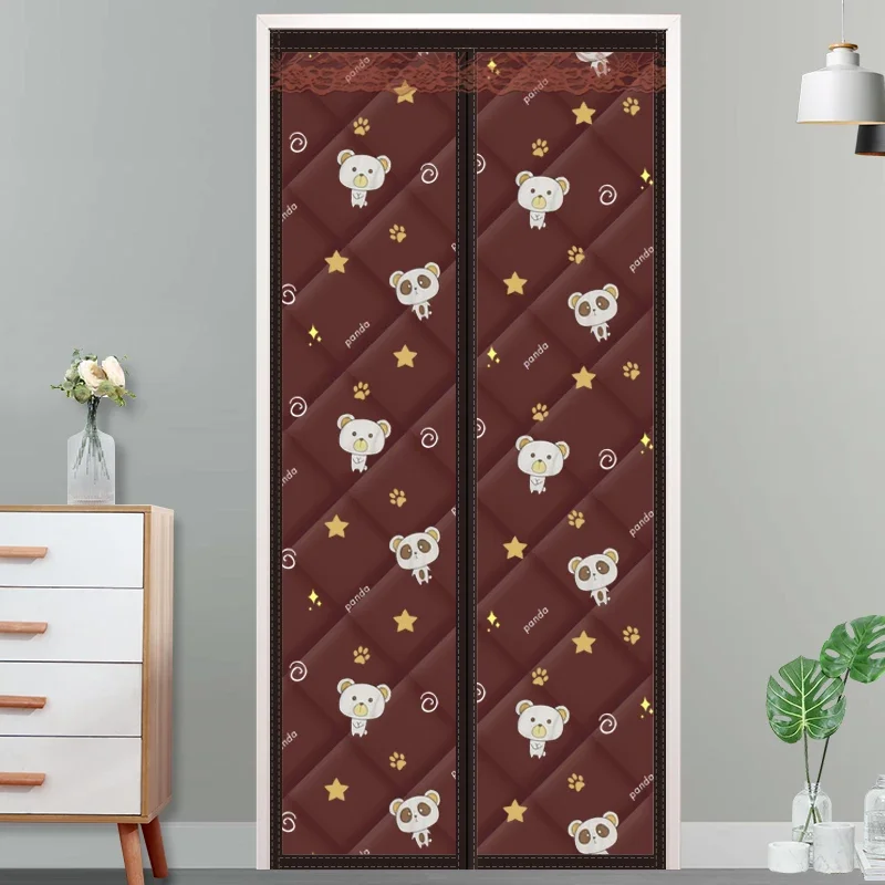 Door Curtains Free Of Perforation Winter Warm Door Magnetic Heat Insulation Warmth Windproof Partition Sound Insulation