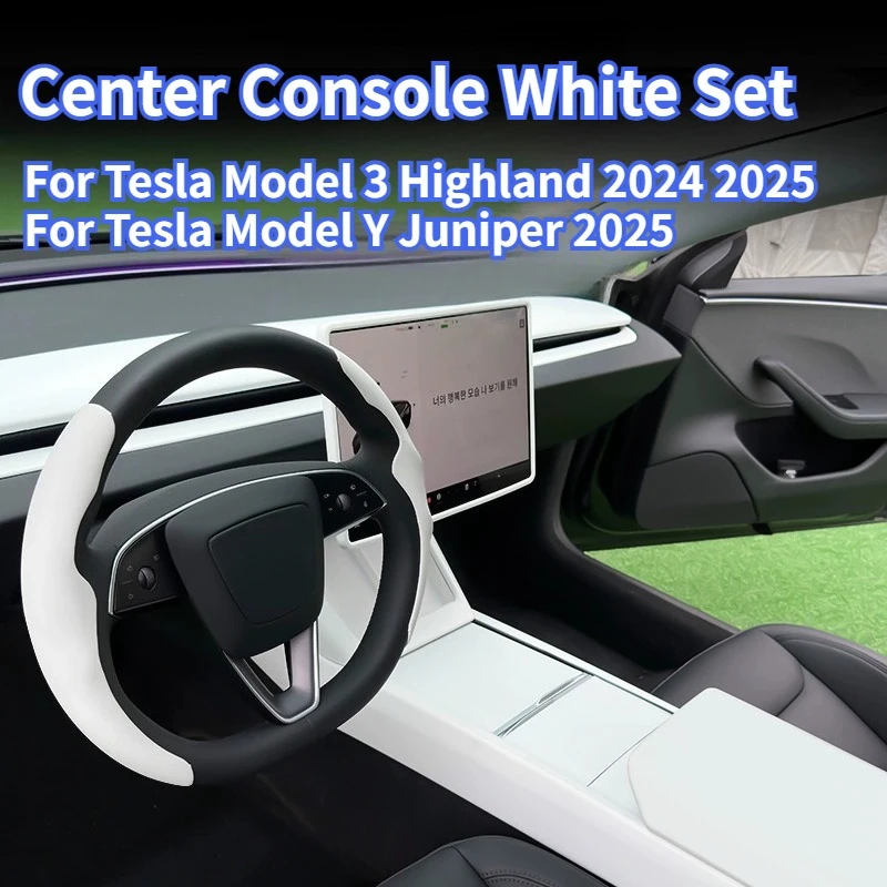 

For Tesla Model Y Juniper 2025 Center Console Storage Box Armrest Box Double-layer Storage Organizer Case Tray Cup Holder Box