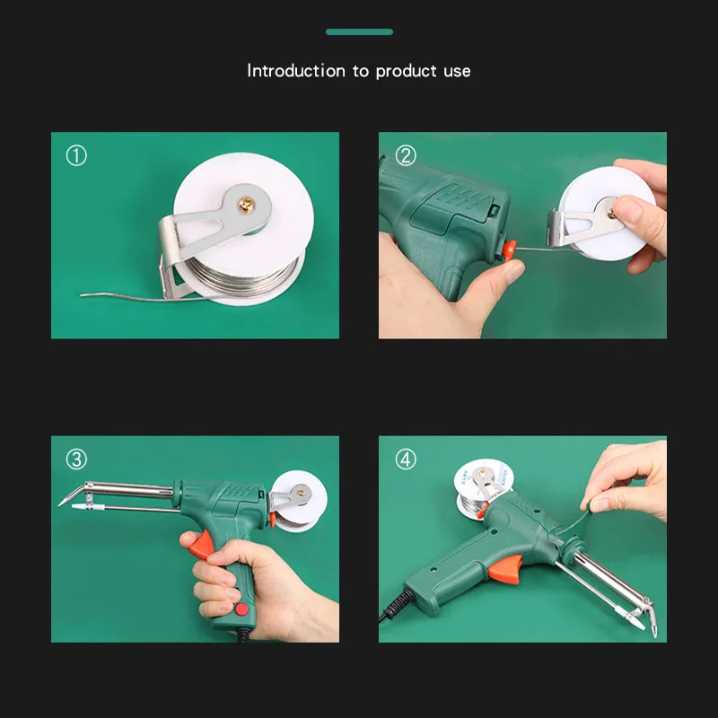 Imagem -06 - Soldador de Ferro Multifuncional Pistola de Solda Automática de Mão Aquecimento Interno Enviar Estanho Ferramenta de Reparo 110v 220v 60w