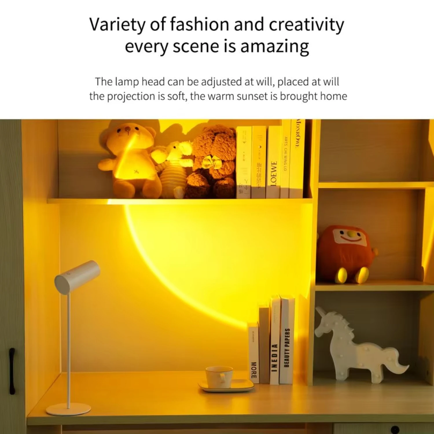 Table Lamp  Study Eye Protection USB  Dimming Reading Light Flashlight Bedroom Bedside Decor Photo Sunset Desk Lamps