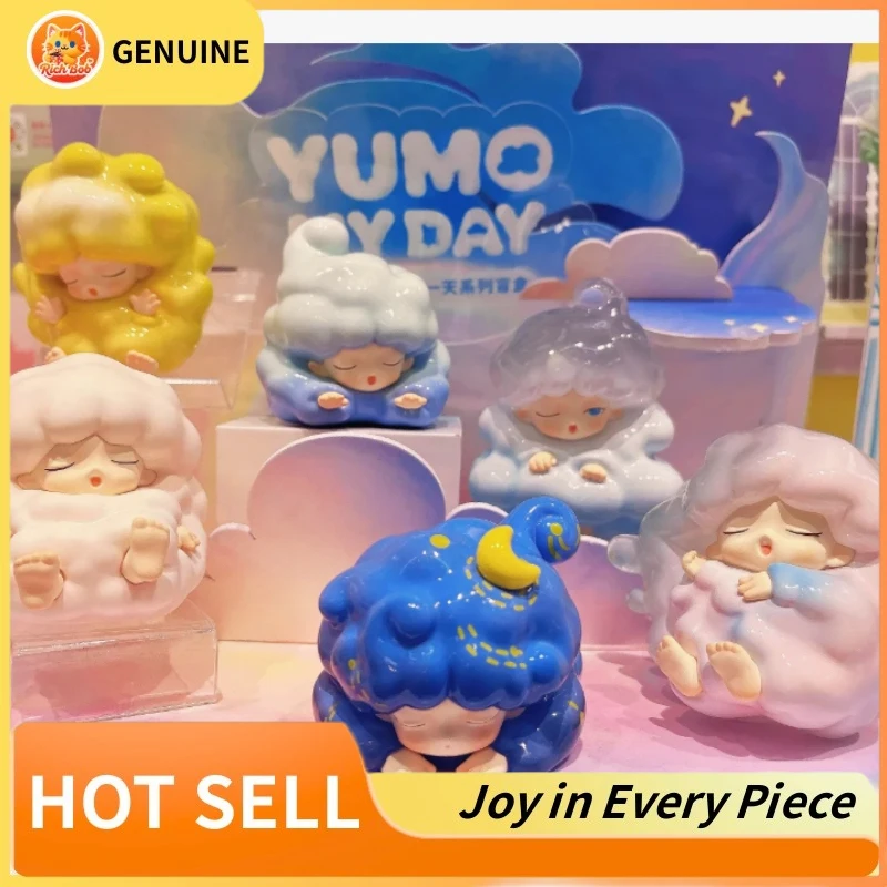 

Подлинная слепая коробка Yumo, серия My Day, модная модель мультфильма, кукла Kawaii, украшение для рабочего стола, сюрприз, загадочная коробка, подарок для детей