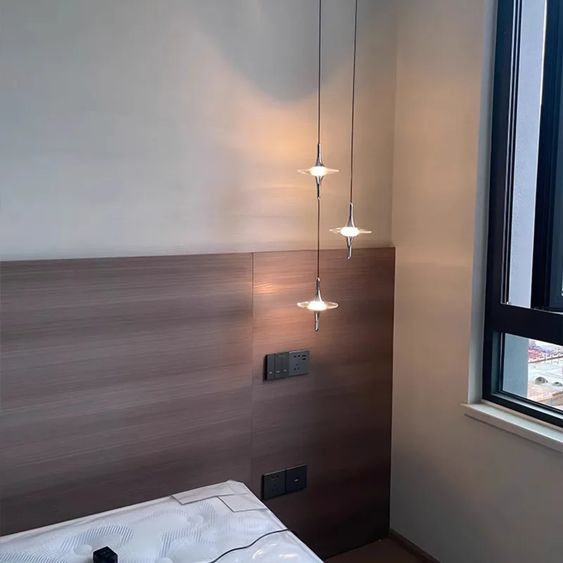 Creative Luxury Crystal Pendent Lamp Hotel Bedroom Restaurant Bedside Light Art Living Room Staircase Decoration Indoor Lighting