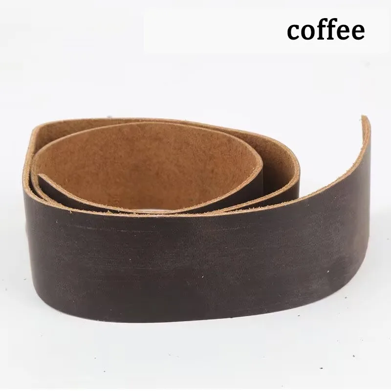 Obermaterial: Crazy Horse Leder, echtes Rindsleder, Lederriemen, Taillengürtel, Handtasche mit Henkel, 2 mm dickes, handgefertigtes DIY-Leder – Detail 7