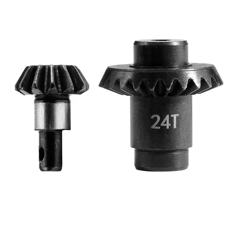 BEDW-RC Car Upgrade Steel Alloy Overdrive Helical Axle Gear Set Kit For 1/24 RC Crawler FMS FCX24 FCX18 RC Car Upgrade Parts 12T