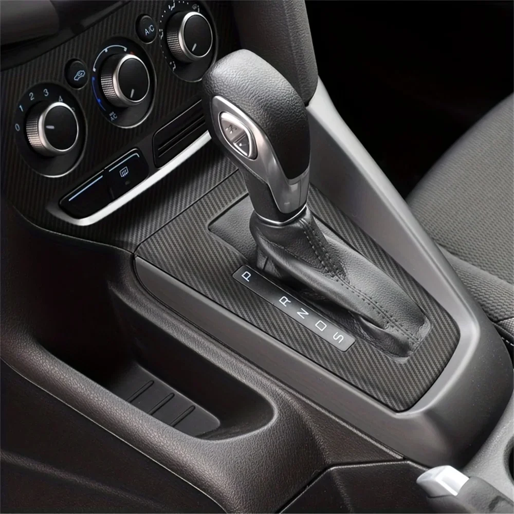 Carbon Fiber For Ford Focus 2012-2014 Car Film Interior Stickers Center Console Gear Dashboard Air Door Handle Lift Panel