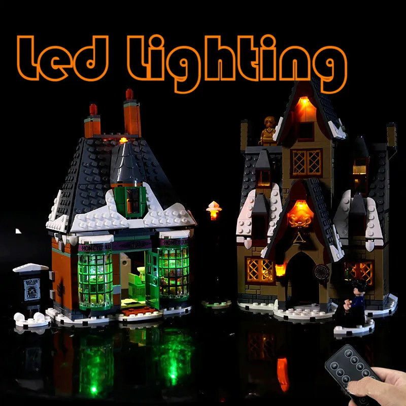 Lighting Set For 76388 Hogsmeade Village Visit Harrysing Pottersed Movie Not Include Building Block (Only Led Light Kit)