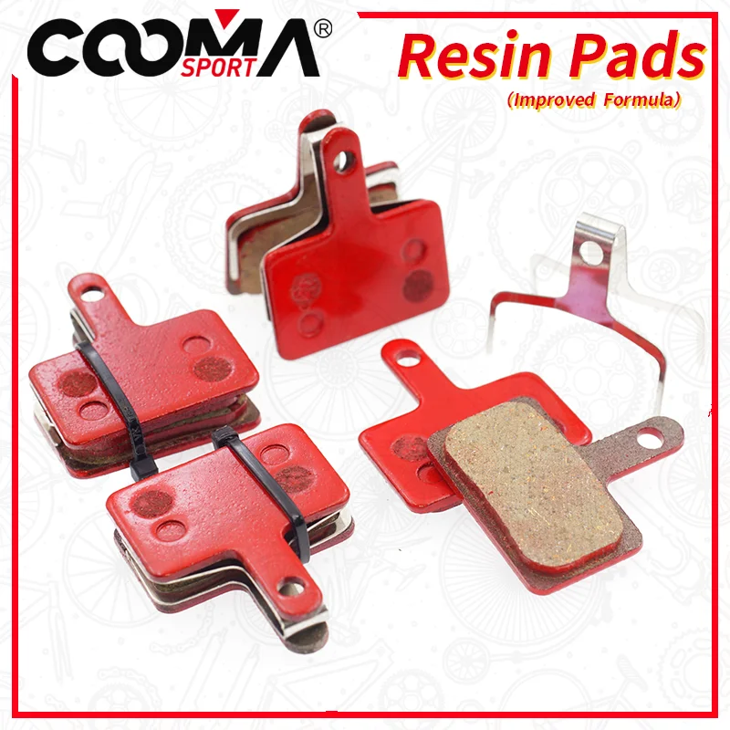 

Bicycle Brake Pads For SHIMANO B01S M285 M375 M395 M486 M485 M475 M416 M446 M515 M445 M525 Caliper, 4 Pairs Red-Resin