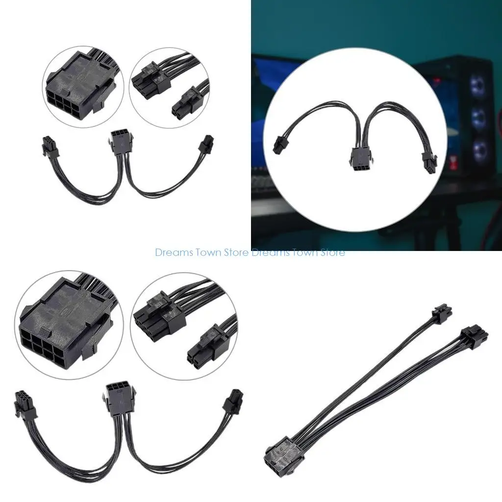 

ЦП HX6A CPU 8PIN ЖЕНЩИНА В ЦП 8PIN + 4PIN Мужские адаптеры удлинительного удлинителя CABLE CPU 8PINS