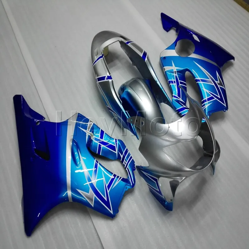 

injection Fairings kit for CBR600F4 1999 2000 blue silver CBR 600 F4 99 00 motorcycle fairings