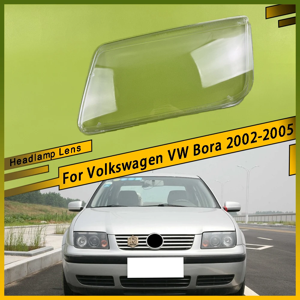 

For Volkswagen VW Bora 2002 - 2005 Front Headlight Cover Lamp Headlamp Cover Shell Mask Lampshade Lens Glass Car Accessories
