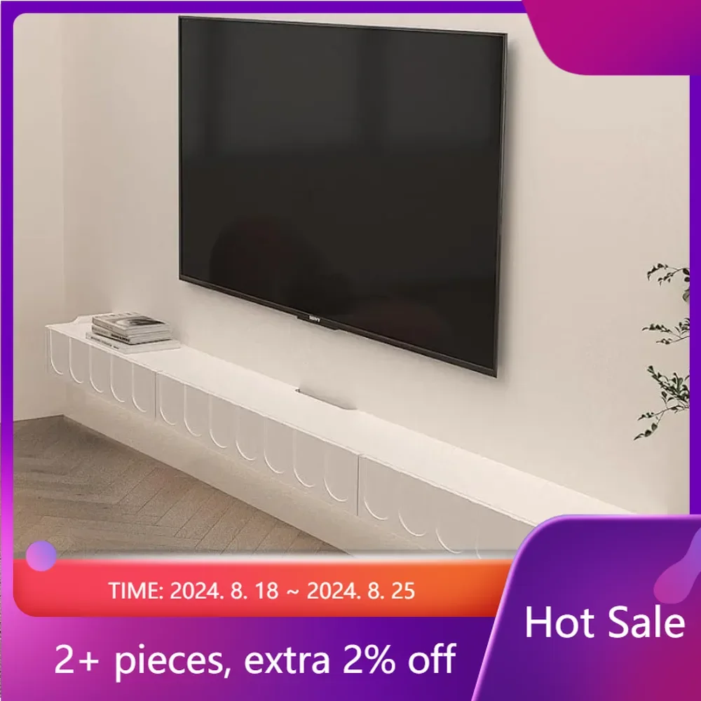 

Wall Hanging Tv Cabinet Living Room Floating TV Shelves With Door & Drawers Television Furniture Home Supports Stands Stand Unit