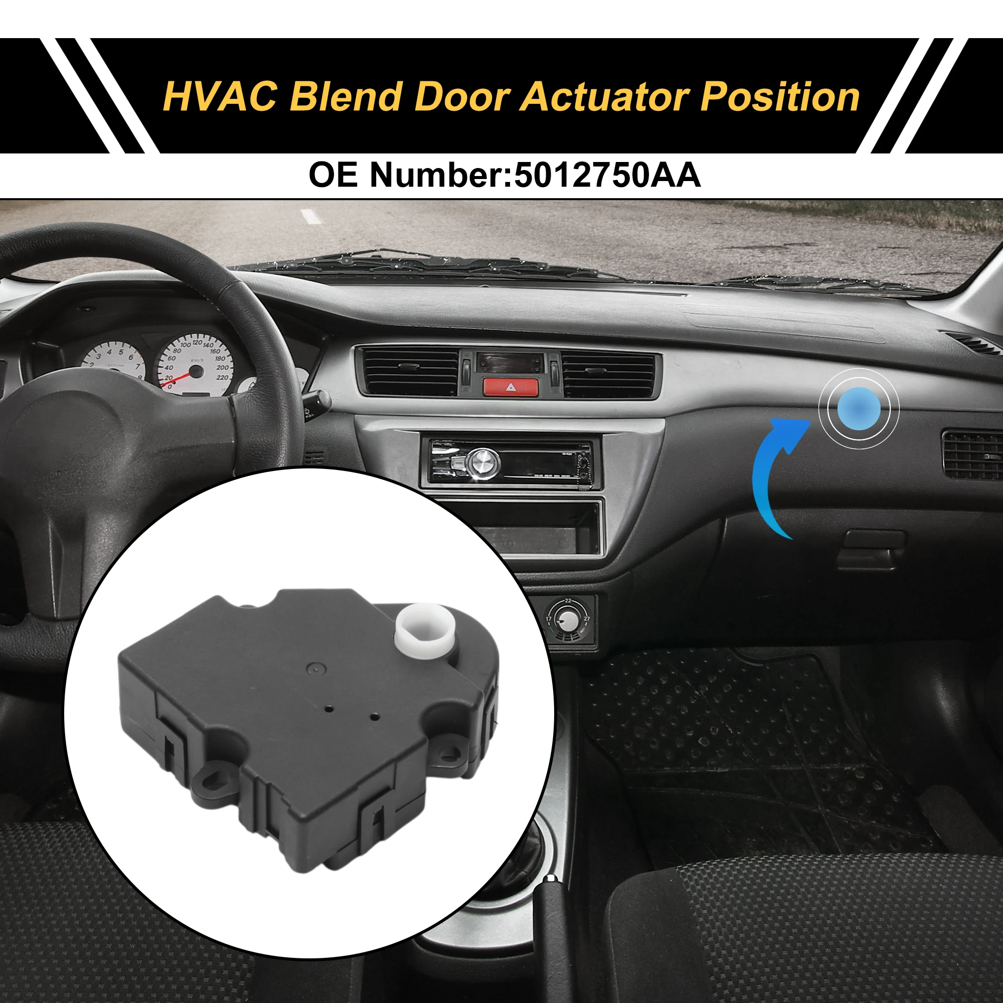 

Привод двери смеси обогревателя UXCELL HVAC для Jeep Grand Cherokee 1999-2004 гг., No 5012750AA