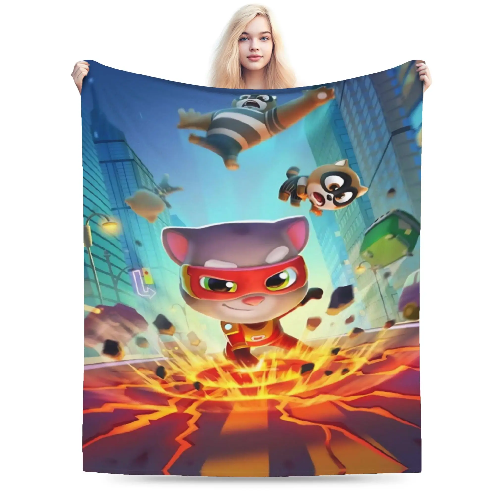 T-Talking T-Tom And F-Friends Blankets Super Soft Fleece Cozy Gifts  Throw Blanket Plush Thin Quilt