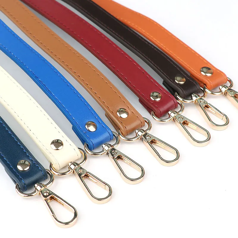 37cm Short Shoulder Strap Replacement Belt Artificial PU Leather Bag Handle for Handabg Casual Purse Straps Bag Accessories