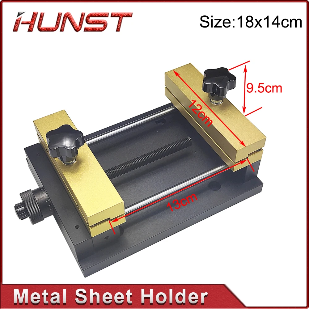 HUNST Metal Sheet Holder Marking Attechment Fixed Bracket Metal Fixture for Fiber Laser Engraving Machine Card Cutting