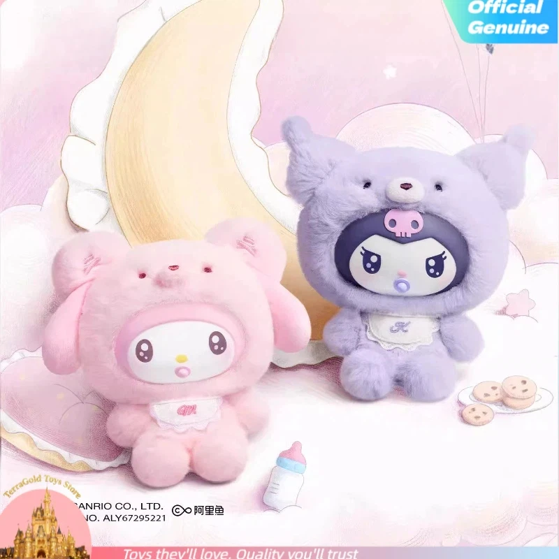 NEW Sanrio Family Little Bear Planet Series Plush Hanging Decoration Blind Box Doll Hello Kitty Kuromi Mystery Box Birthday Gift