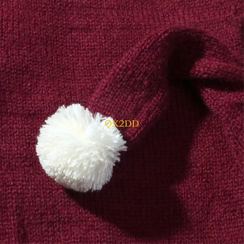 QX2D Baby Roleplay Costume Christmas Photo Outfit Hat Set Infnat Photoshoots Bodysuit