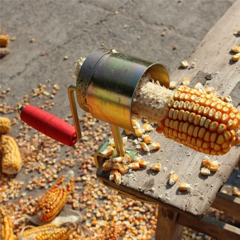 AB45 Corn Thresher, Hand-Cranked Dry Corn Peeler, Manual, Fast Corn Thresher, Hand-Cranked Thresher, Kitchen Tools