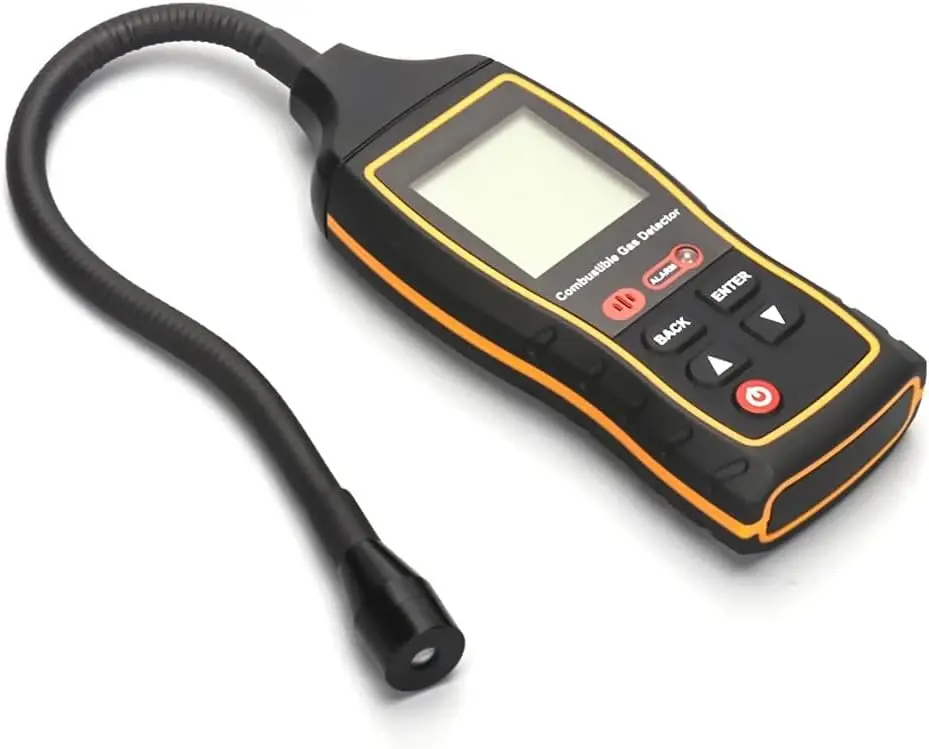 

0-9999 PPM Gas Leak Detector Natural Propane Gas Combustible Gas Alarm LCD Display Household Industrial Laboratory Use