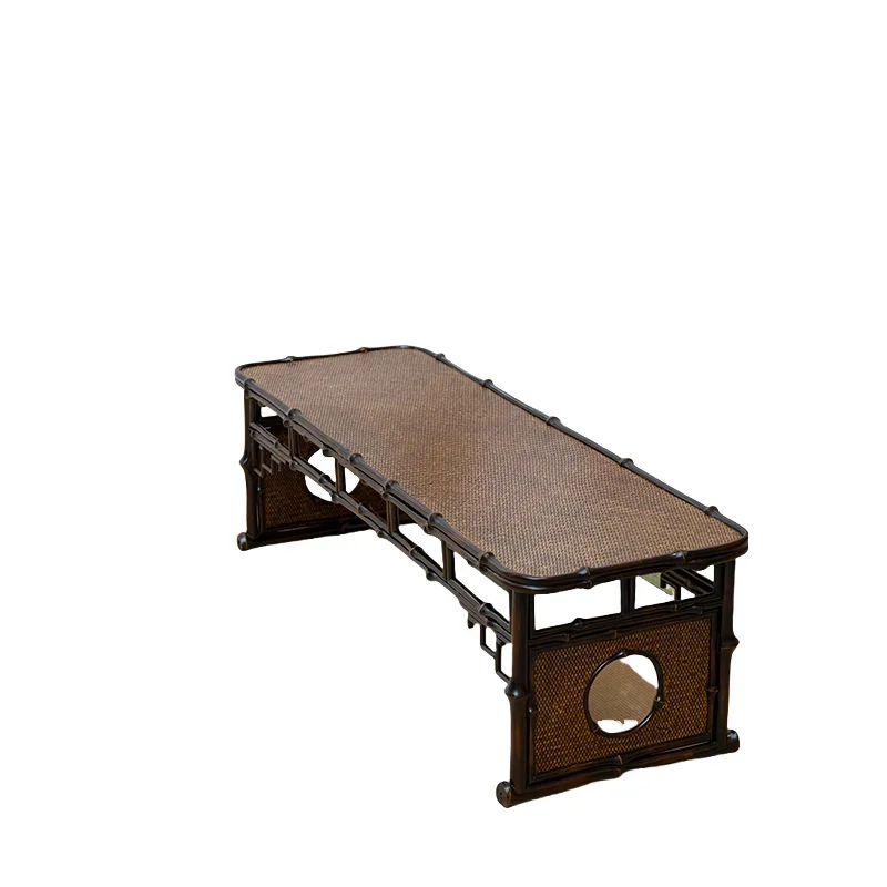 Exquisite Zen-style Qiongzhu low table modern Chinese design, suitable for office hotels and tea house meditation spaces