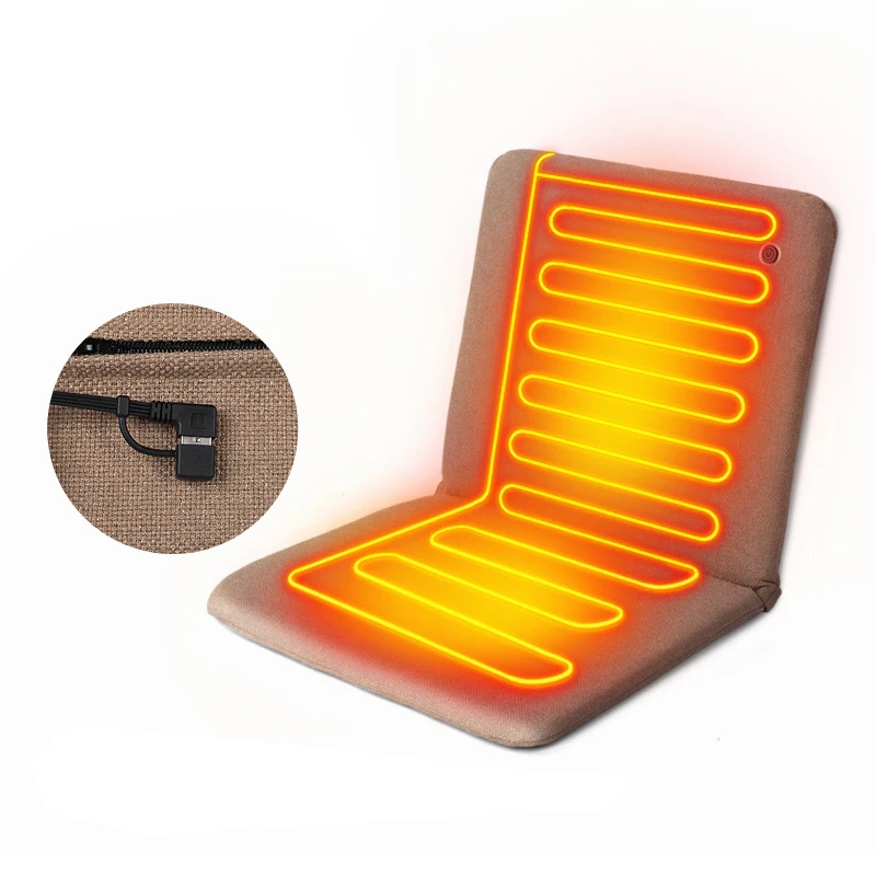 

Heatable Chair Cushion Comfortable Warm Chair Cover Outdoor Camping Sofa Cushion