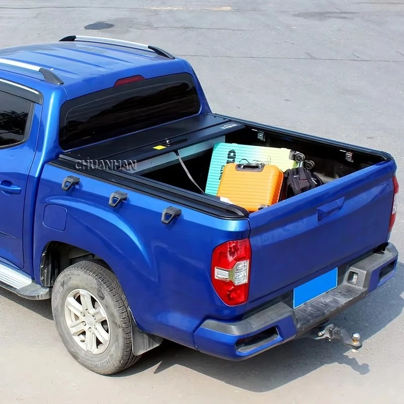 Aluminum Alloy Truck Bed Roll-Up Cover For Ford Maverick Jeep Wrangler Retractable Ranger Tonneau Cover Locking Waterproof