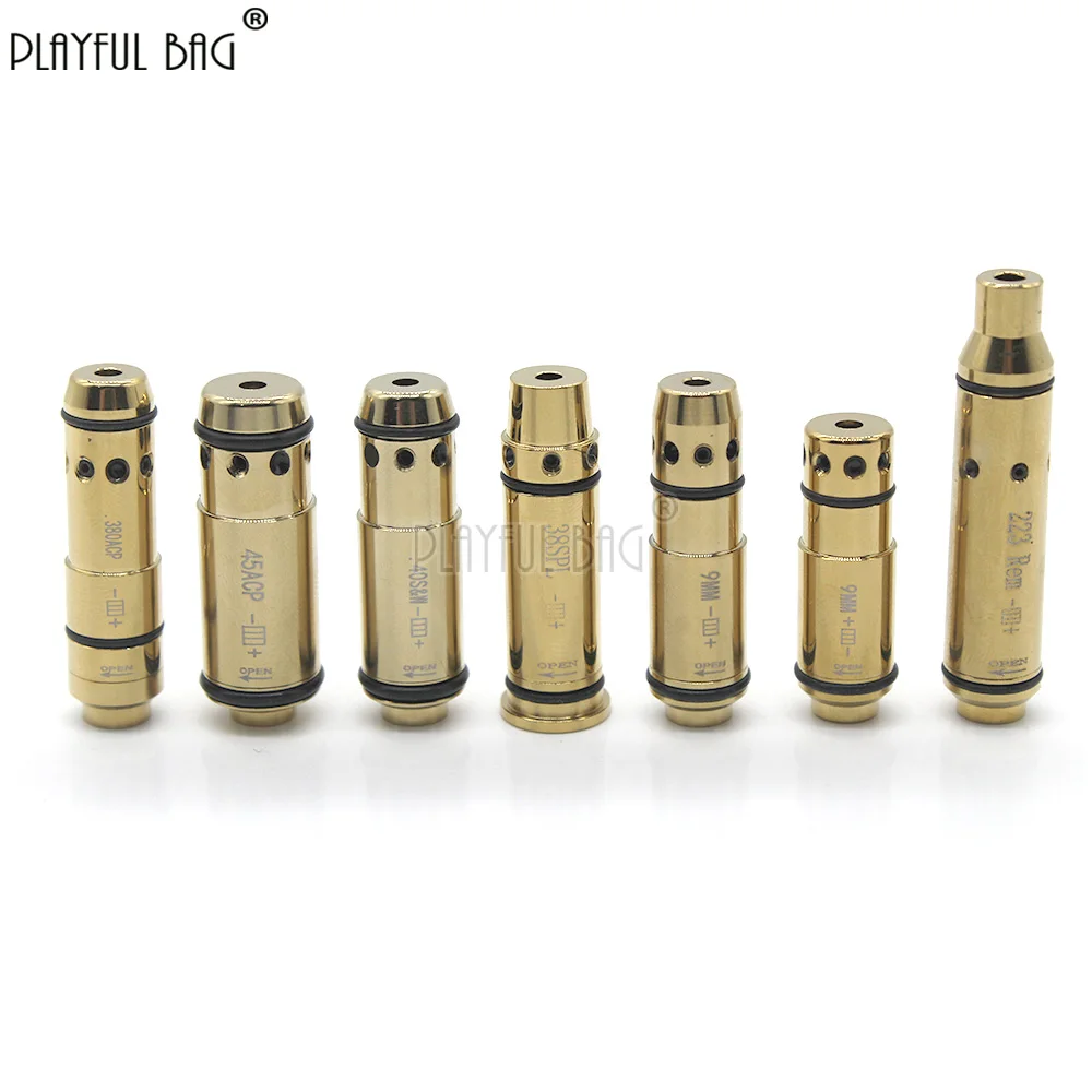 .38SPL.380ACP.40S&W.45ACP Trockenfeuer-Laser-Trainingspatrone Snap Cap Bore Sight für Schießübungen QG424S – Detail 3