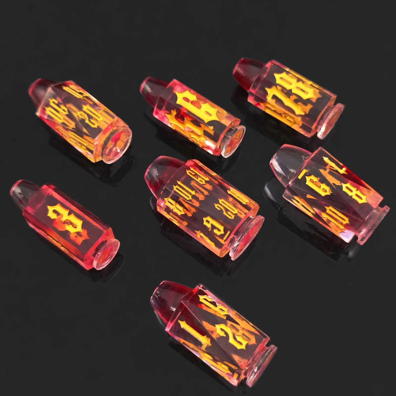 Special Bottle-Shaped Bullet-Shaped Dice Set for Dungeons and Dragons Board Games, Home Decor